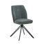 Aspen Rectangular Dining Table with 4 Swivel Upholstered Fabric Chairs - Modern Dining Set-1983419759-1983419758