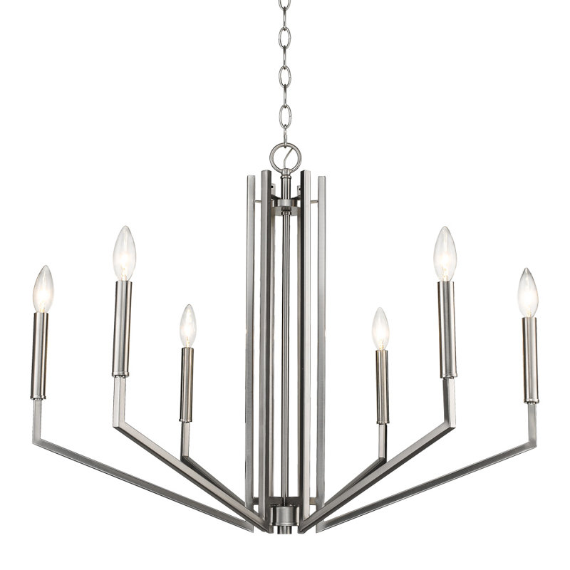 Lustree 6 lumières façon bougie/classique Hasson