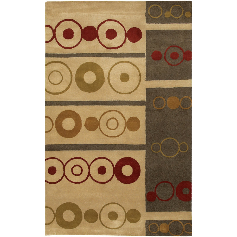 Performance Wool Geometric Indoor Rug, Rectangle 5' x 7'6"
