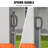 VEVOR 118'' W Metal Cover Retractable Side Awning-63574626-88718556
