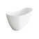 59 Inch Bathtub in Glossy White with Trim