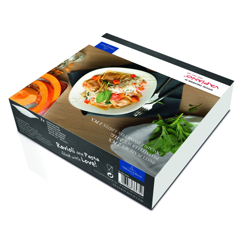 Villeroy & Boch Vapiano 14.75 oz. Pasta Plate, Set of Two