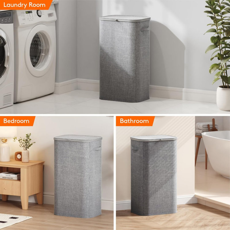 Poylester Laundry Room Organiser, Light Grey