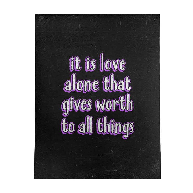 Tapis en polyester tableau noir style "love, Rectangle 8 pi x 10 pi