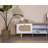 Modern TV Stand with Soft-Close Doors, White & Oak Finish, 70.9 x 21.7 x 15.7 inches | 100% MDF with Hornbeam Wood Legs & Handles | Wall-Mountable Design, Ample Storage with Multiple Shelves, Scandinavian Style