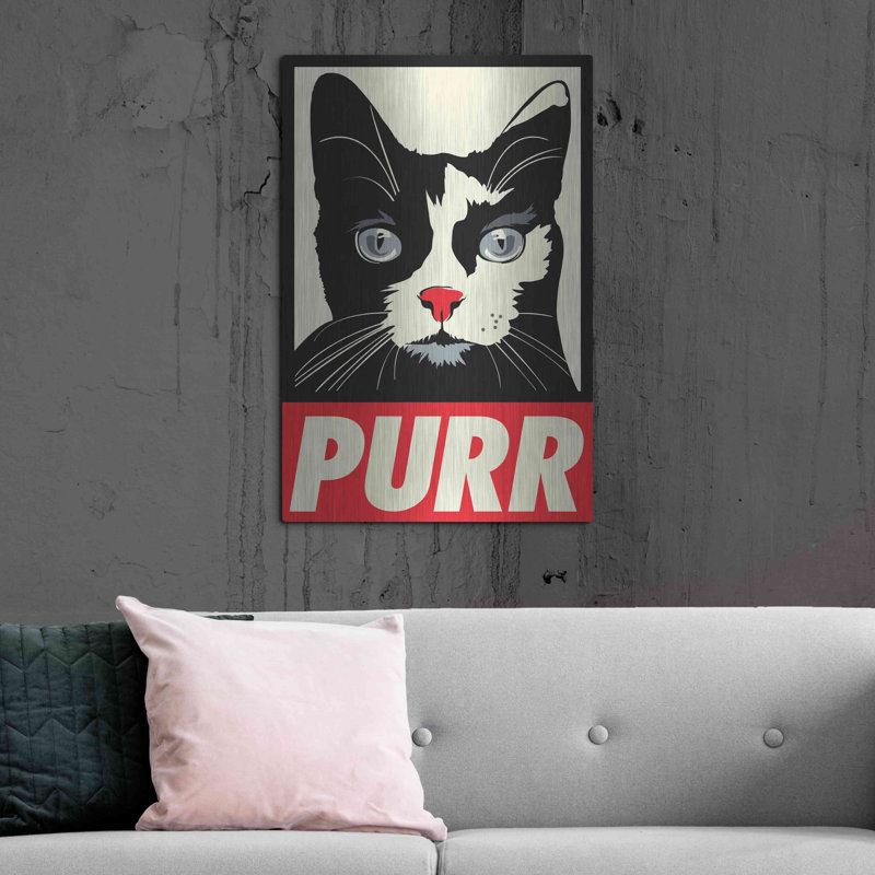 «Purr Propaganda» par Rachel Caldwell, H 36 po x l 24 po