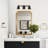 3-Light Modern Black Vanity Light With Bathroom Accessories