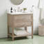 30" Robertson Single Bathroom Vanity Set with Rectangular Undermount Sink-75247173-75247178-75247181