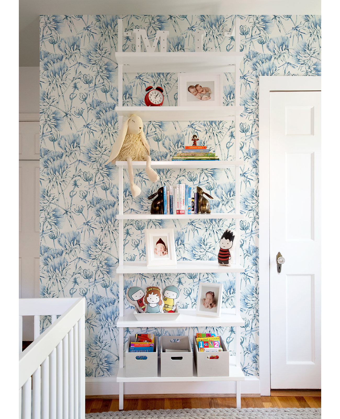 Animal Print Wallpaper, Blue