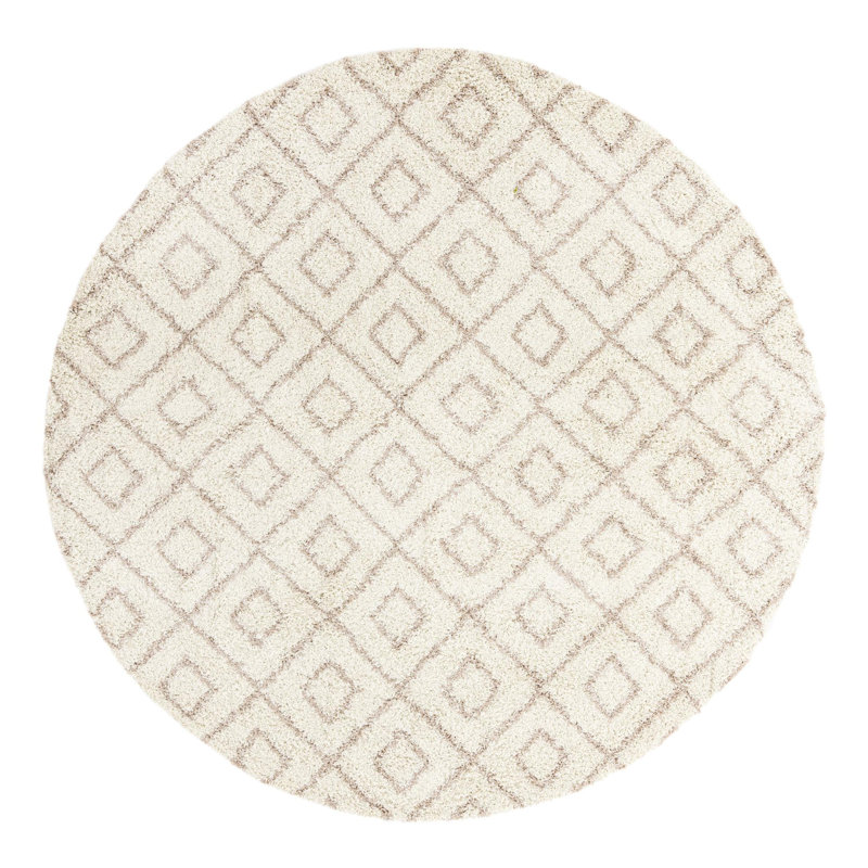 Geometric Indoor Rug, Round 10'