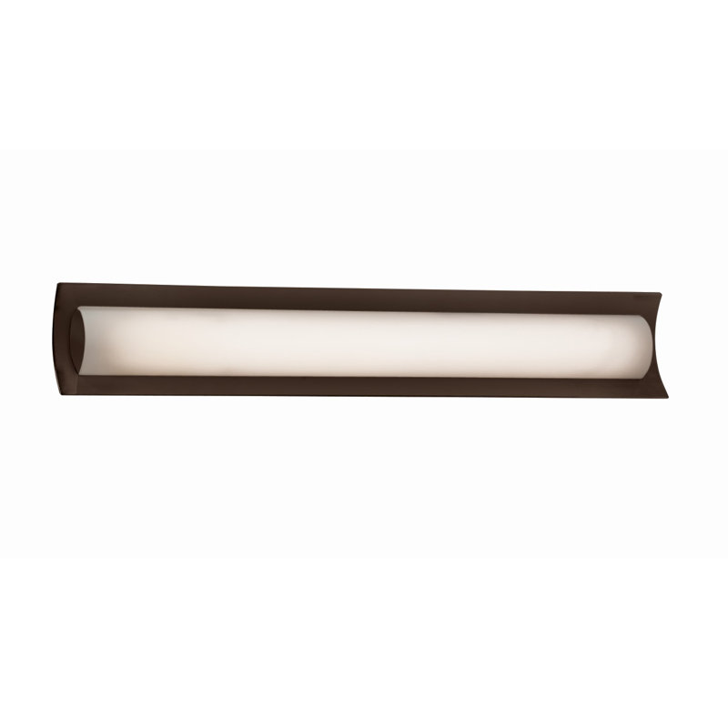 Carlotte Dimmable Bath Bar, Brushed Nickel, Opal