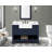 Farmington 48" Single Vanity With Premium Carrara Natural Marble Top, Navy Blue, Pre Assembled-1594445894-1594445895