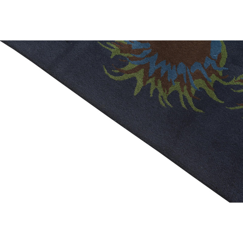 8 Ft Square Pineland Navy Blue Rug