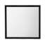 Grand miroir gris noir à grande échelle, fabriqué en bois massif + miroir avec garniture et poids de poids de 35,2 lb