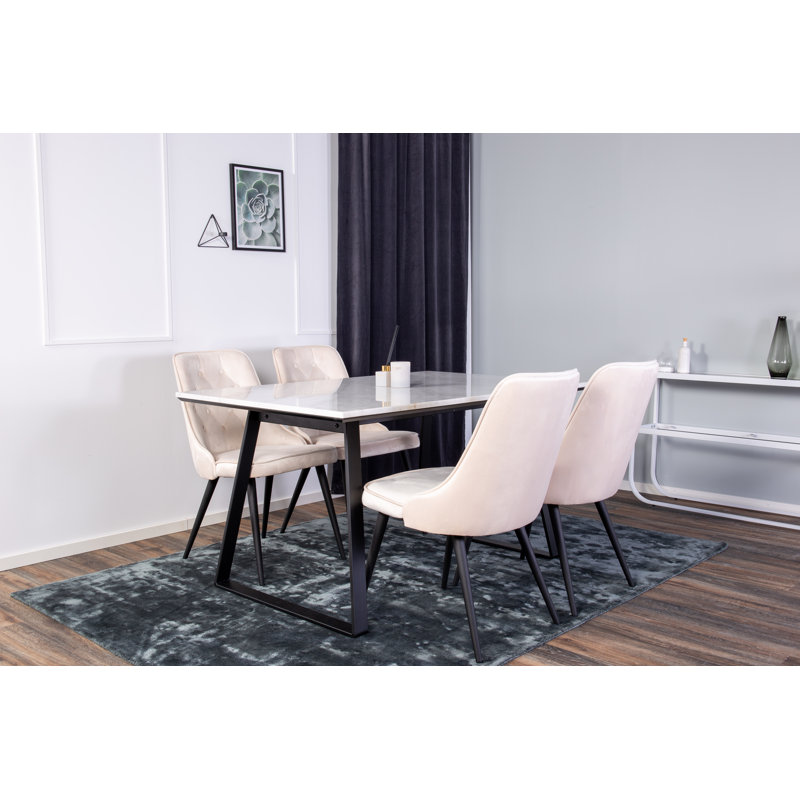 Mabel 4 - Person Dining Set, Beige
