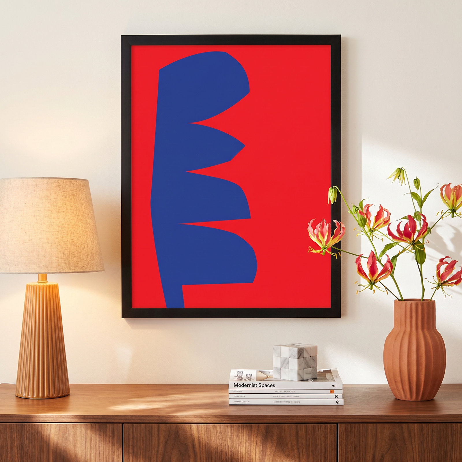 Avida "Process 3" Print by Michael Kempen, 20" H x 16" W x 1.25" D, Black