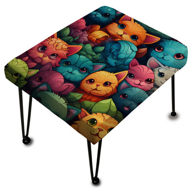 Swee - Repose-pieds rectangulaire imprimé animal