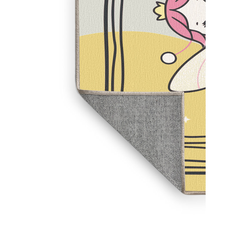 Tapis fantaisie Zoomie pour enfants Zoomie, Rectangulaire 2 pi x 3 pi