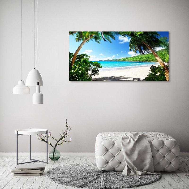 Seychelles Beach - Wrapped Canvas Print