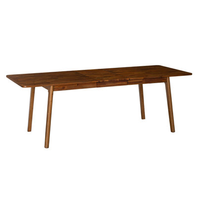 Peko 70"/86" Acacia Extension Dining Table, Brown