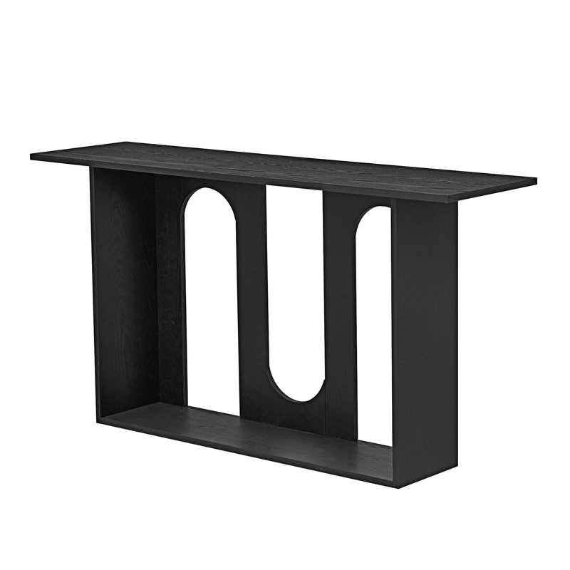 Console Table with Shelf,Suitable for Entryway,Hallway Living Room, Black