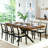 55.11"-70.86"Retro Rectangular Stretch Dining Table, Antique Wood Top And Same Color Relief Plate,With Storage Box,Suitable For Dining Rooms, Kitchens, And Living Rooms, Brown-2136808478