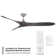 70" 3 - Blade Indoor/Outdoor Smart Propeller Ceiling Fan with Remote Control, Works With Google Assistant, Amazon Alexa, iOS And Android APP