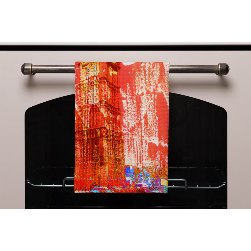 Cotton Tea Towel Kitchen Towel, Orange