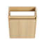 Ensemble de meuble-lavabo de salle de bain moderne de 16 pouces, idéal pour les petits espaces avec lavabo en céramique et armoire de rangement-77787789