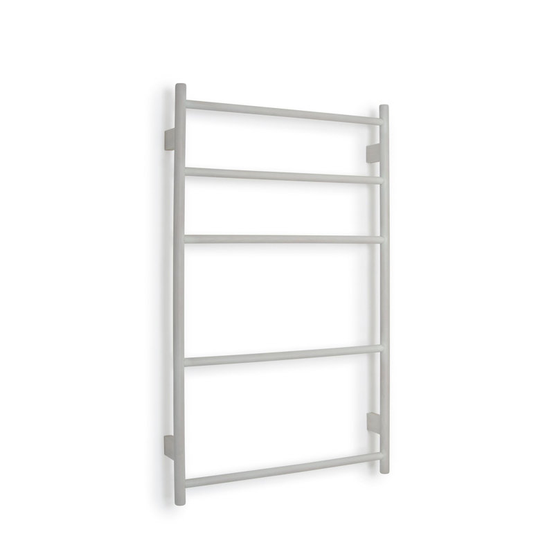 Mendocino Wood 4 Wall Towel Rack, Grey