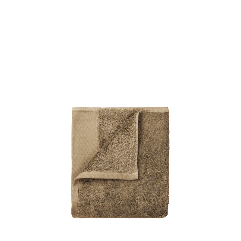 RIVA 100% Organic Cotton Washcloth Towel Set, Tan