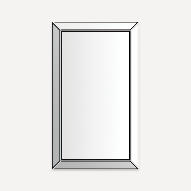 Armoire à pharmacie encastrée à 1 porte avec 4 tablettes réglables Murray Hill, Chrome