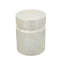 Tabouret d'appoint rond en bois blanc Capiz
