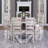 Transitional Rectangular Dining Table Birch Wood