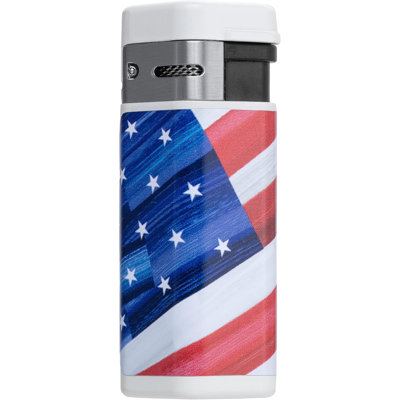 Briquet torche au butane Palio Triple Jet Flame, drapeau des États-Unis