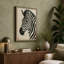 Zebra Study Japandi - Wrapped Canvas-319380668-319380658