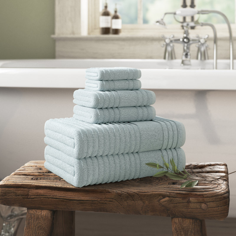 Depew Turkish Cotton Plush Mulit-Size Set, Cielo