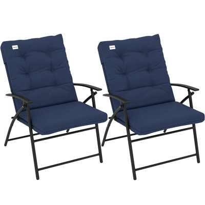 Ensemble de 2 chaises de camping pliantes pour l'extérieur