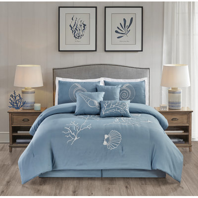 Cecily Coastal Abstract Comforter