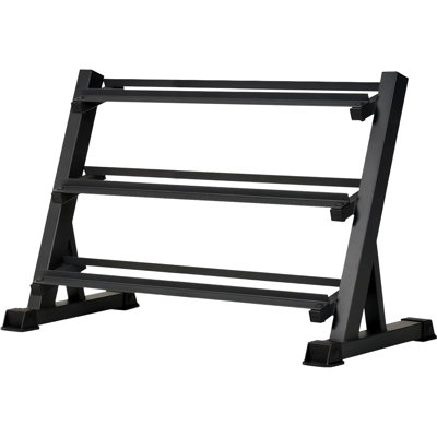 Support à haltères à 3 niveaux, capacité maximale de 1 100 lb, plusieurs tailles (35/39/46 po), organisateur de rangement pour poids lourds pour la gymnastique à domicile