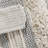 Woven Texture Stripe Bath Rug Grey 22X58"