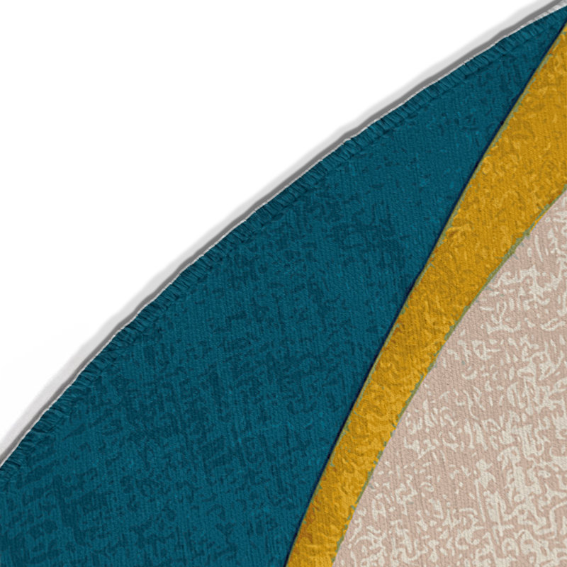 Lively Riff Indoor And Outdoor Area Rug, Round 5'