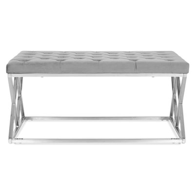 Heba Polyester Upholstered Bench
