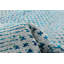 Tapis turquoise en soie 6 pi 0 po x 9 pi 4 po