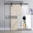 Paneled Solid Wood Unfinished Barn Door with Installation Hardware Kit-92077791