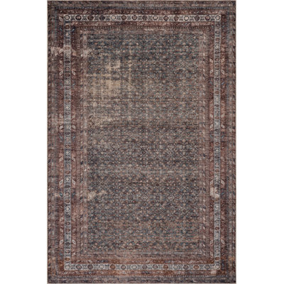  Vionnet Bordered Traditional Washable Area Rug