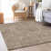 Premium Machine Washable Prisco Brown Rug