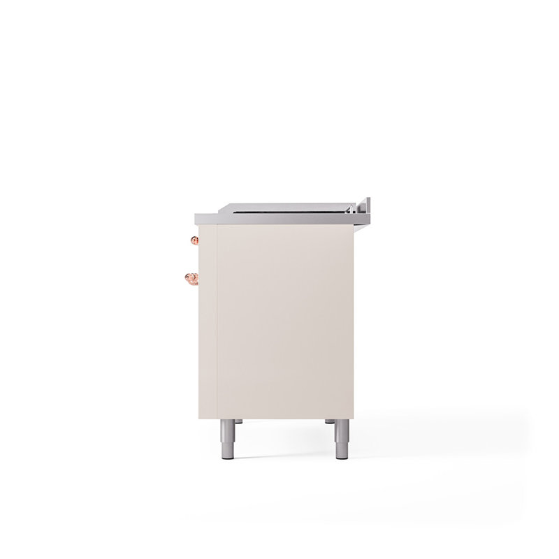 ILVE Nostalgie II, cuisinière à double combustible de 48 po, 5 brûleurs, plaque chauffante, surface de cuisson française