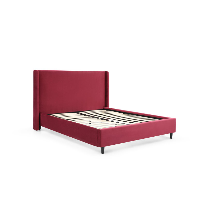 Amarantha Upholstered Bed, Double (4'6), Red