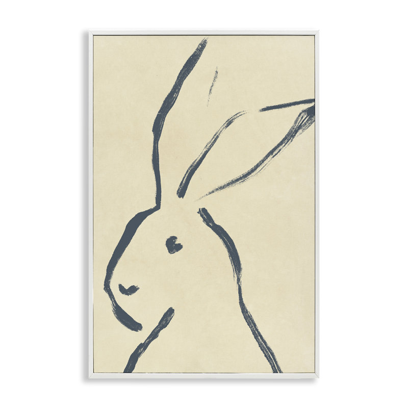 Dessin de giclée encadré minimaliste par June Erica Vess, Estampe numérique encadrée blanc bord de mer, H 30 po x l 20 po